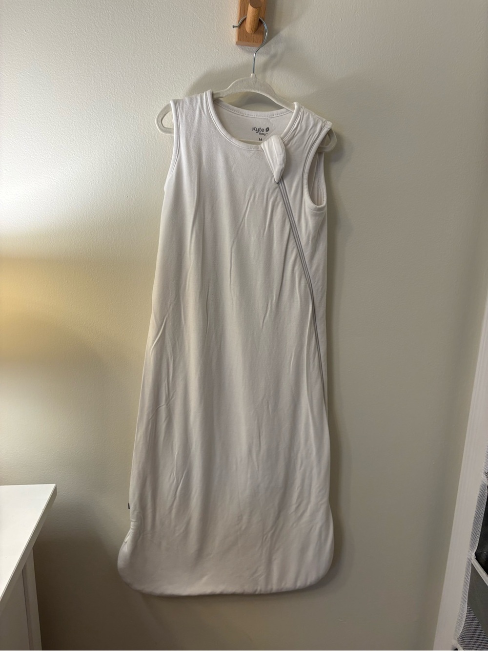Kyte Baby Sleep Sack - White - 1 TOG Gender Neutral,  Size Medium - Bamboo